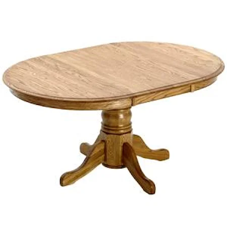 Single Pedestal Round Dining Table